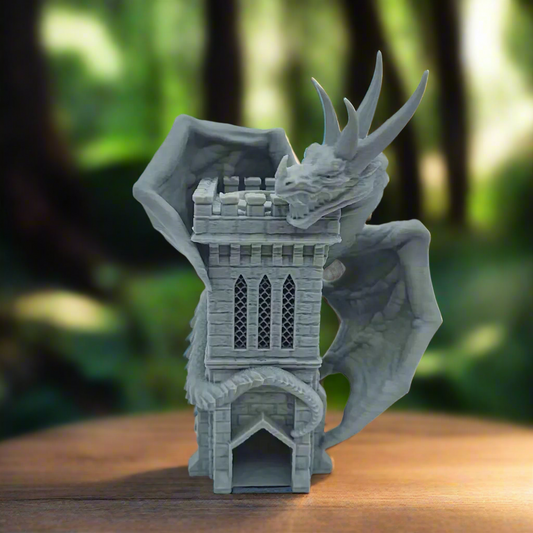 Dragon Castle Dice Tower - Ready to paint