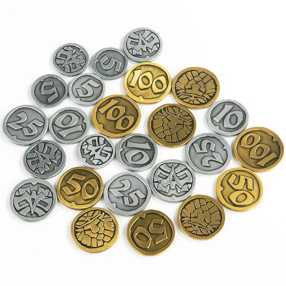 30Pc Metal Game Coins