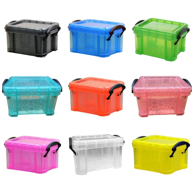 Mini Plastic Storage Box with Locking Lid