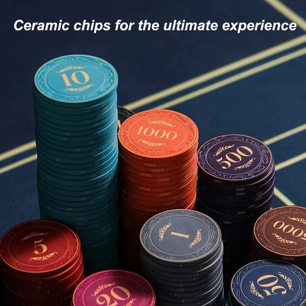 10pcs Ceramic Gaming Chips