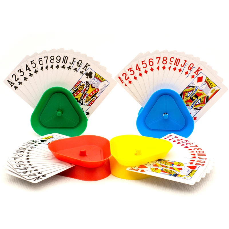 4pcs/set Triangle Shaped Playing Card Holder