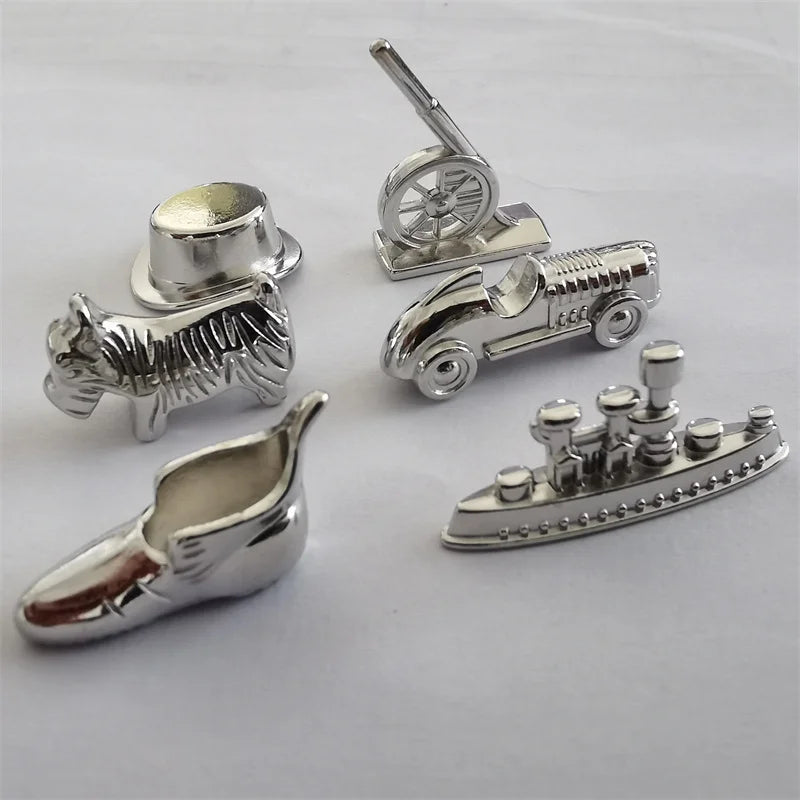 6pc Alloy Replica Monopoly Pieces