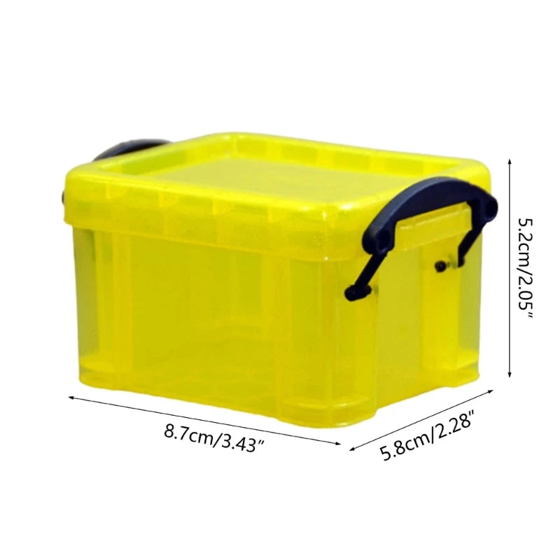 Mini Plastic Storage Box with Locking Lid