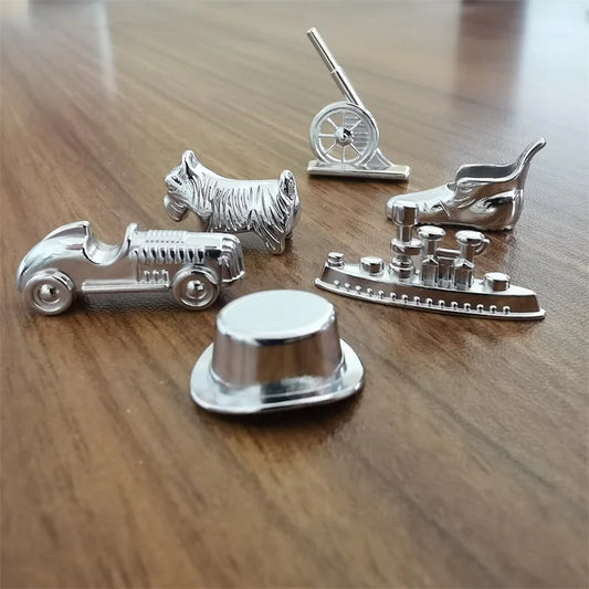 6pc Alloy Replica Monopoly Pieces