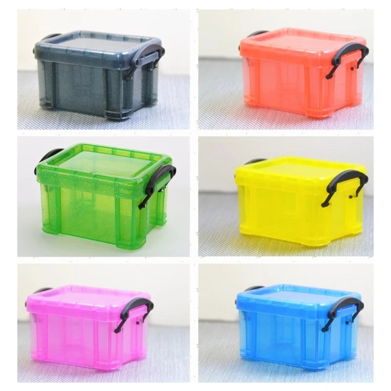 Mini Plastic Storage Box with Locking Lid