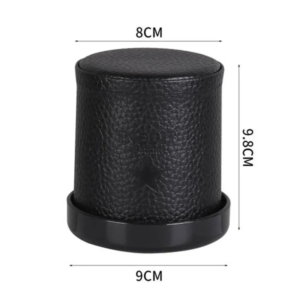 Leather Dice Cup with 5 pcs Dice