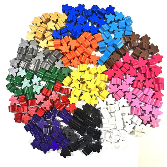 100pcs/set 16mm Wooden Meeples